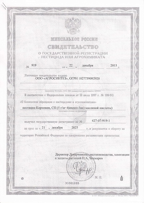 Корневин, стимулятор корнеобразования 4 г